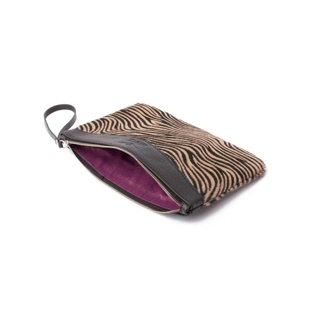 Zebra print discount clutch bag uk