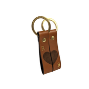 Mackenzie & George British-made-leather-goods Couples Keyrings tan oak brown chocolate mahogany